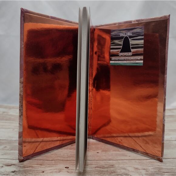 Purple Fabric Cover Journal, Upcycled Journal, Rebound Book Notebook - Picture 6 of 10